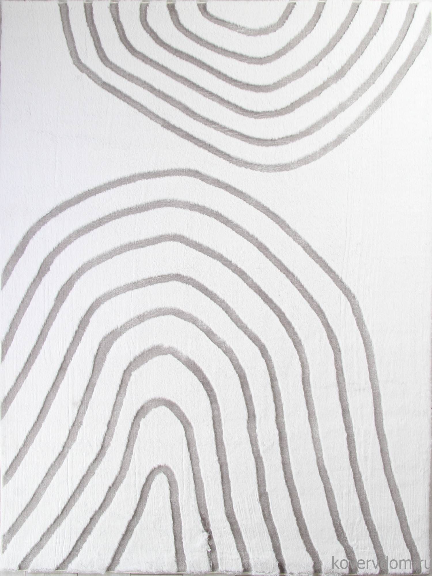 Ковер из искусственного меха RABBIT CARVING PX4002 CREAM / GREY