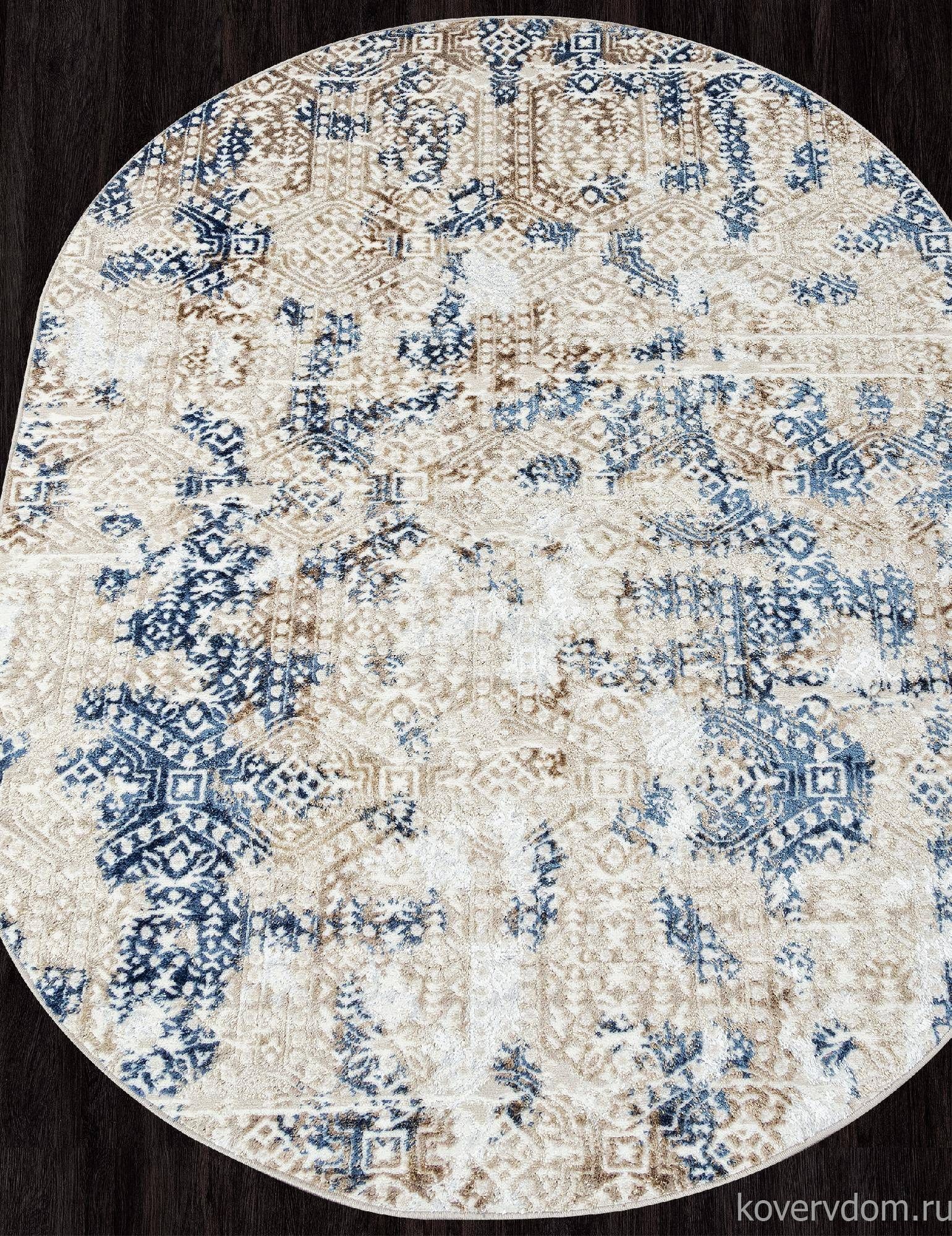 Ковер ANTEP O1699 630 CREAM / BLUE Овал Ковер ANTEP O1699 630 CREAM / BLUE Овал