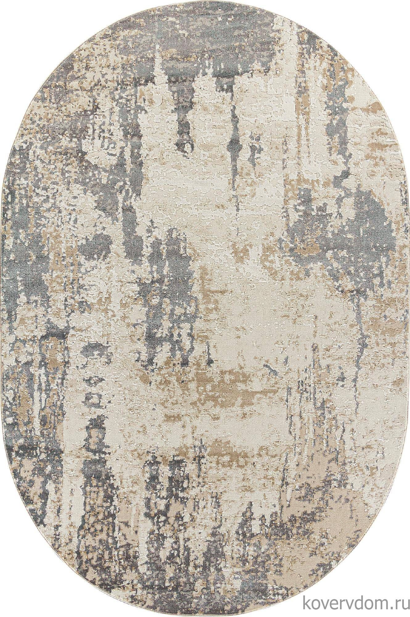 Ковер SIESTA M027A LIGHT BEIGE / TAUPE Овал