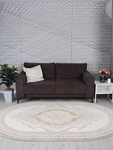 Ковер из Турции из полипропилена NENSI GL193A BROWN / BROWN Овал