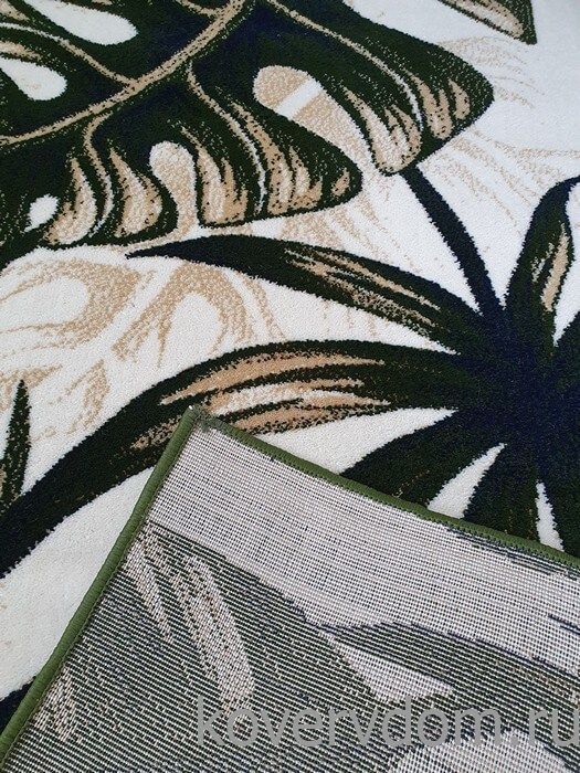 Ковер с цветами SCANDINAVIAN MONSTERA 5