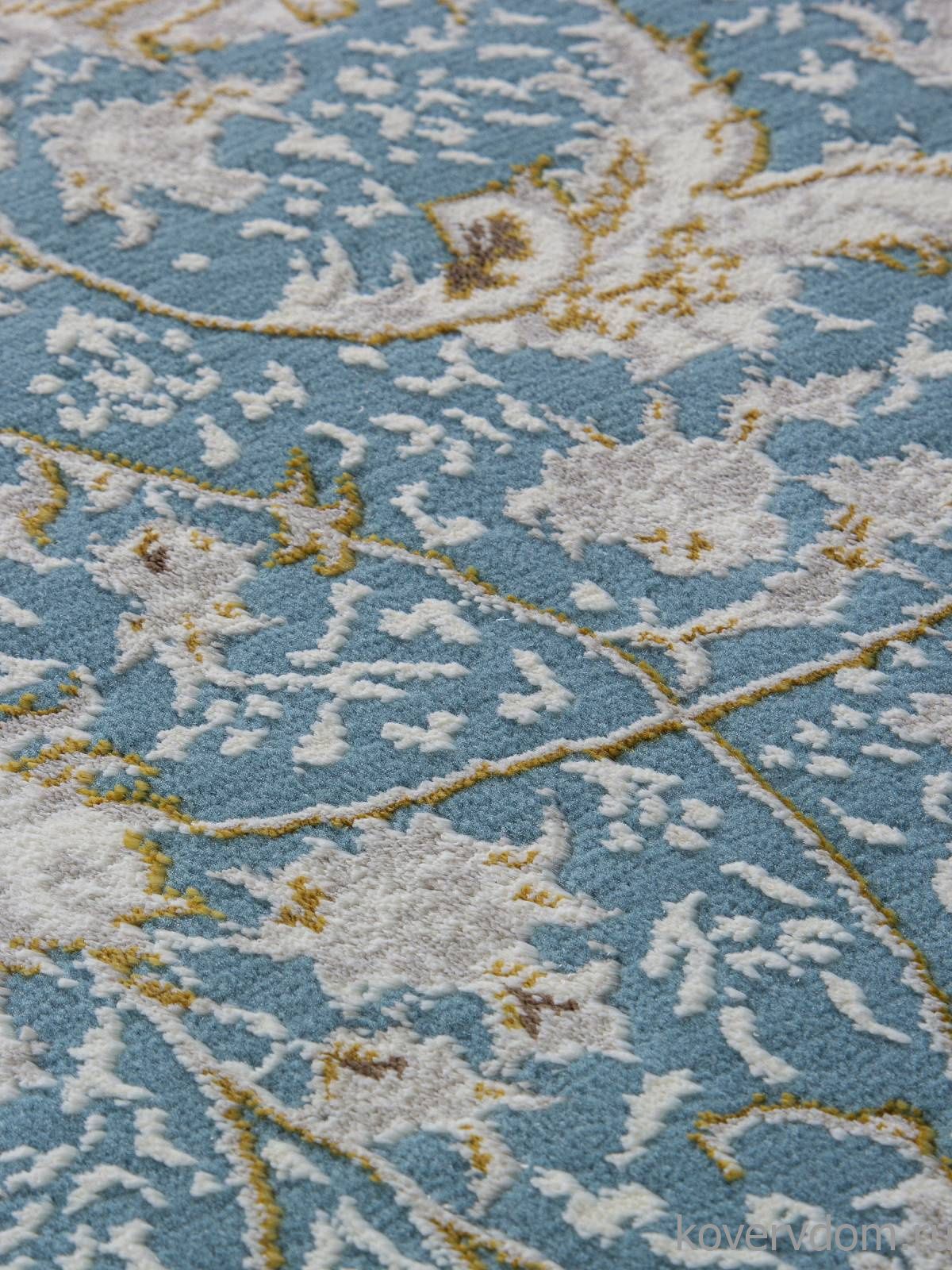 Ковер ZARINA M101B BLUE SHIRINK / BLUE SHIRINK Овал