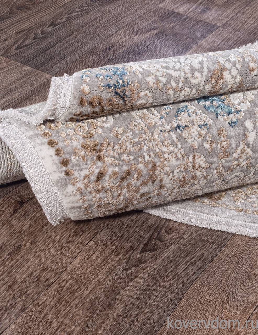 Ковер ALLURES 12025 CREAM / BLUE Круг