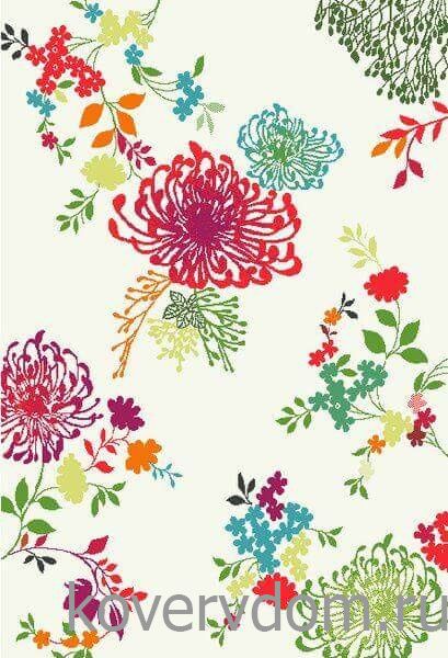 Ковер ЦВЕТЫ Swing 6256 3P01 cream Ковер ЦВЕТЫ Swing 6256 3P01 cream