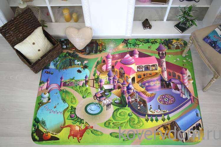Детский развивающий 3D ковер  Замок Принцессы 86006 Детский развивающий 3D ковер  Замок Принцессы 86006