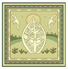 Овальный ковер Эпос Якутии-1