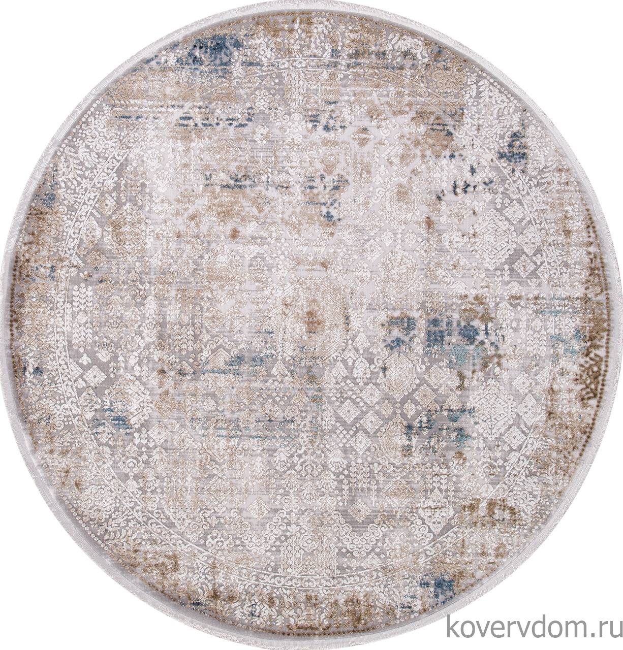 Ковер ALLURES 12025 CREAM / BLUE Круг
