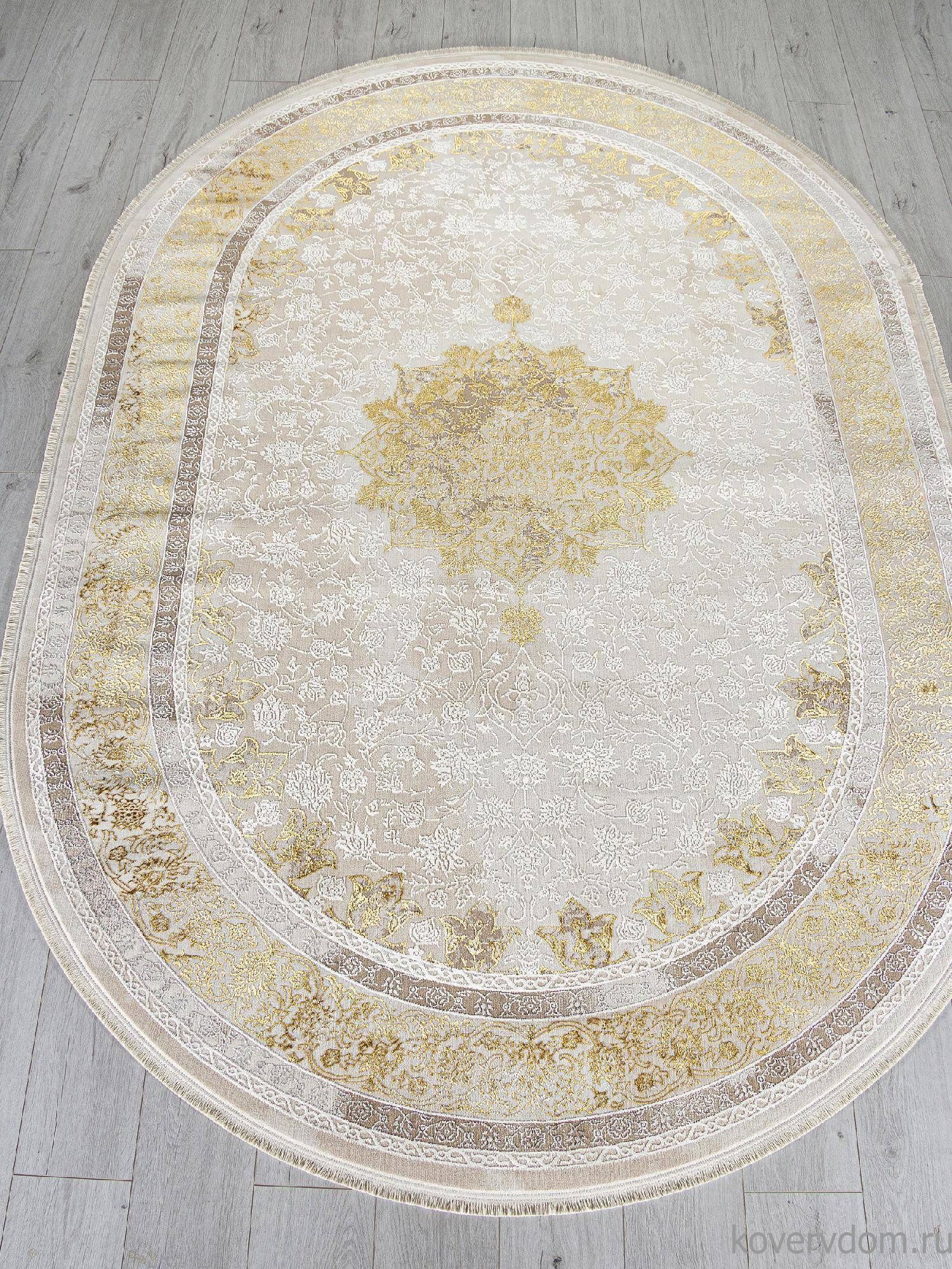 Ковер ZARINA A064A CREAM / GOLD FDY Овал Ковер ZARINA A064A CREAM / GOLD FDY Овал