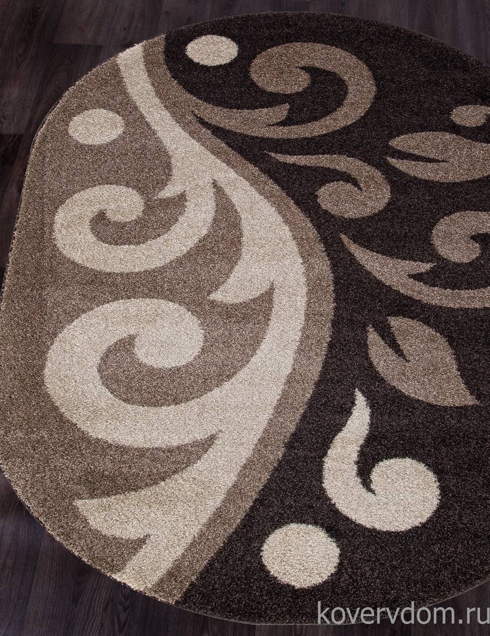 Ковер PLATINUM T621 D.BEIGE-BROWN Овал Ковер PLATINUM T621 D.BEIGE-BROWN Овал