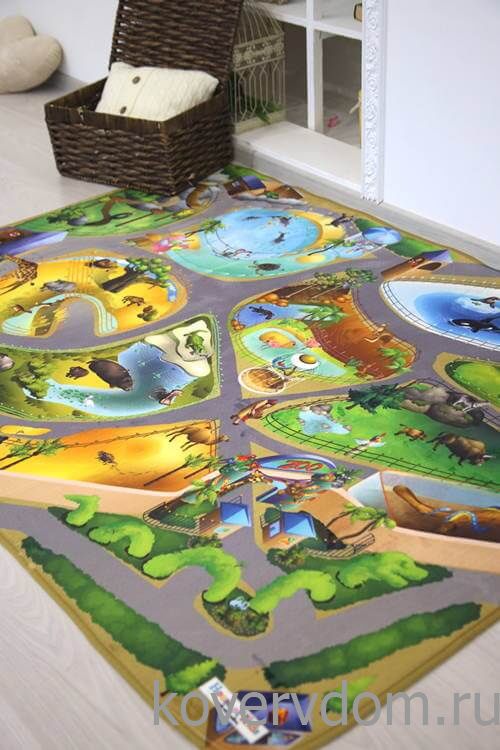 Детский развивающий 3D ковер Сказочный Зоопарк 86027 Детский развивающий 3D ковер Сказочный Зоопарк 86027
