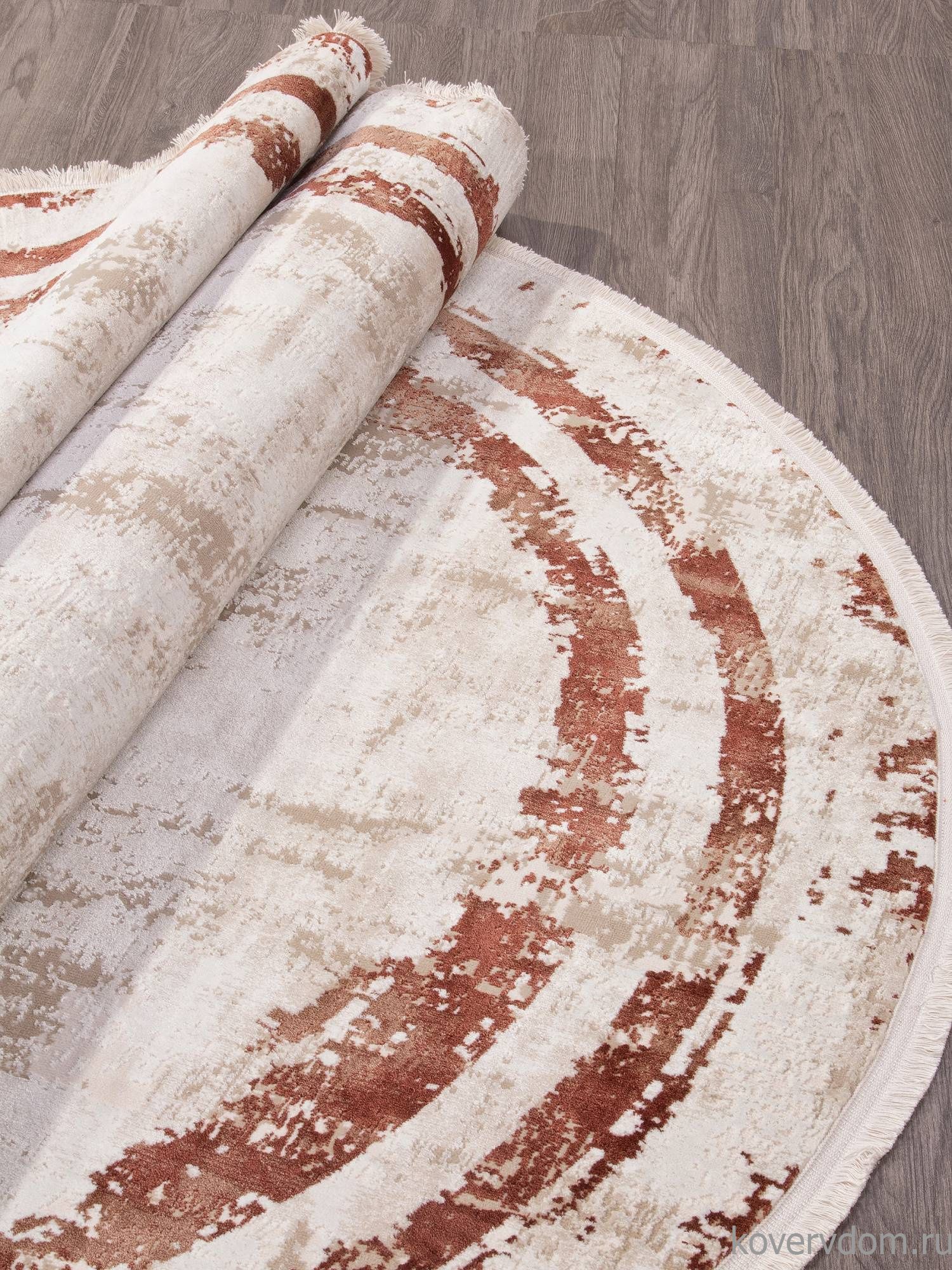 Ковер LISSABON SI053K BROWN / BROWN Овал