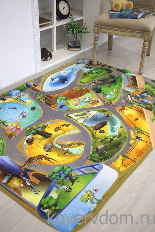 Детский развивающий 3D ковер Сказочный Зоопарк 86027 Детский развивающий 3D ковер Сказочный Зоопарк 86027