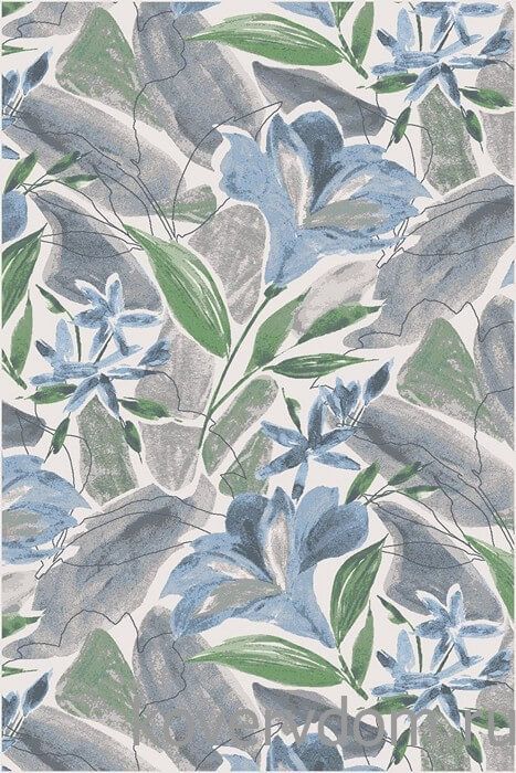 Ковер из вискозы и хлопка с цветами ROYAL PALACE 2020 17539 6767 Ковер из вискозы и хлопка с цветами ROYAL PALACE 2020 17539 6767