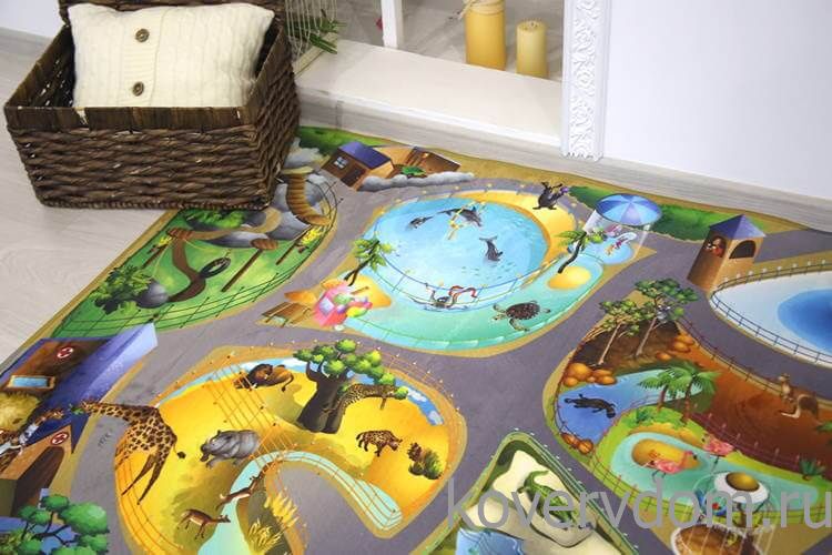 Детский развивающий 3D ковер Сказочный Зоопарк 86027 Детский развивающий 3D ковер Сказочный Зоопарк 86027