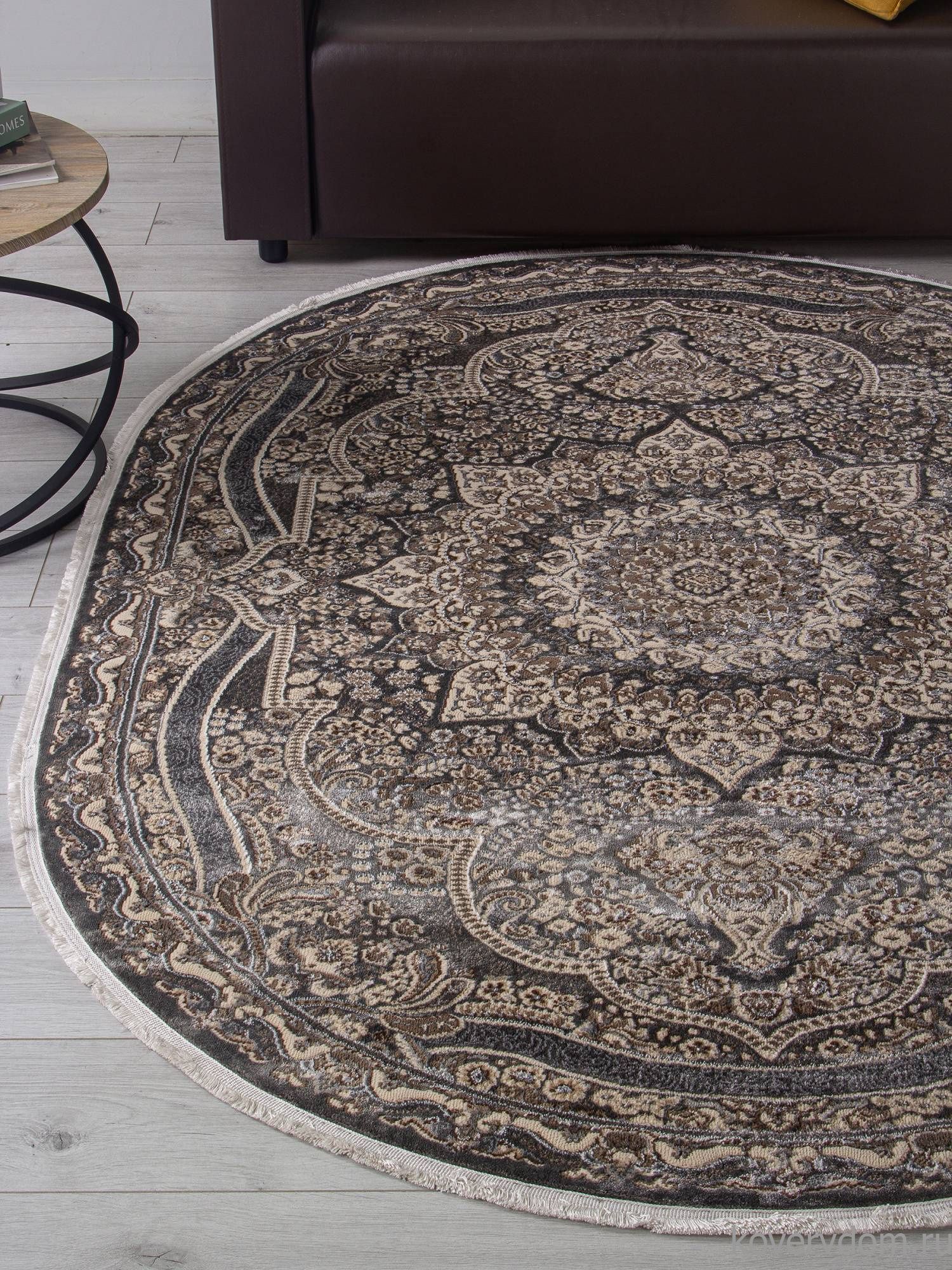 Ковер DOLCE D415 DARK GRAY Овал