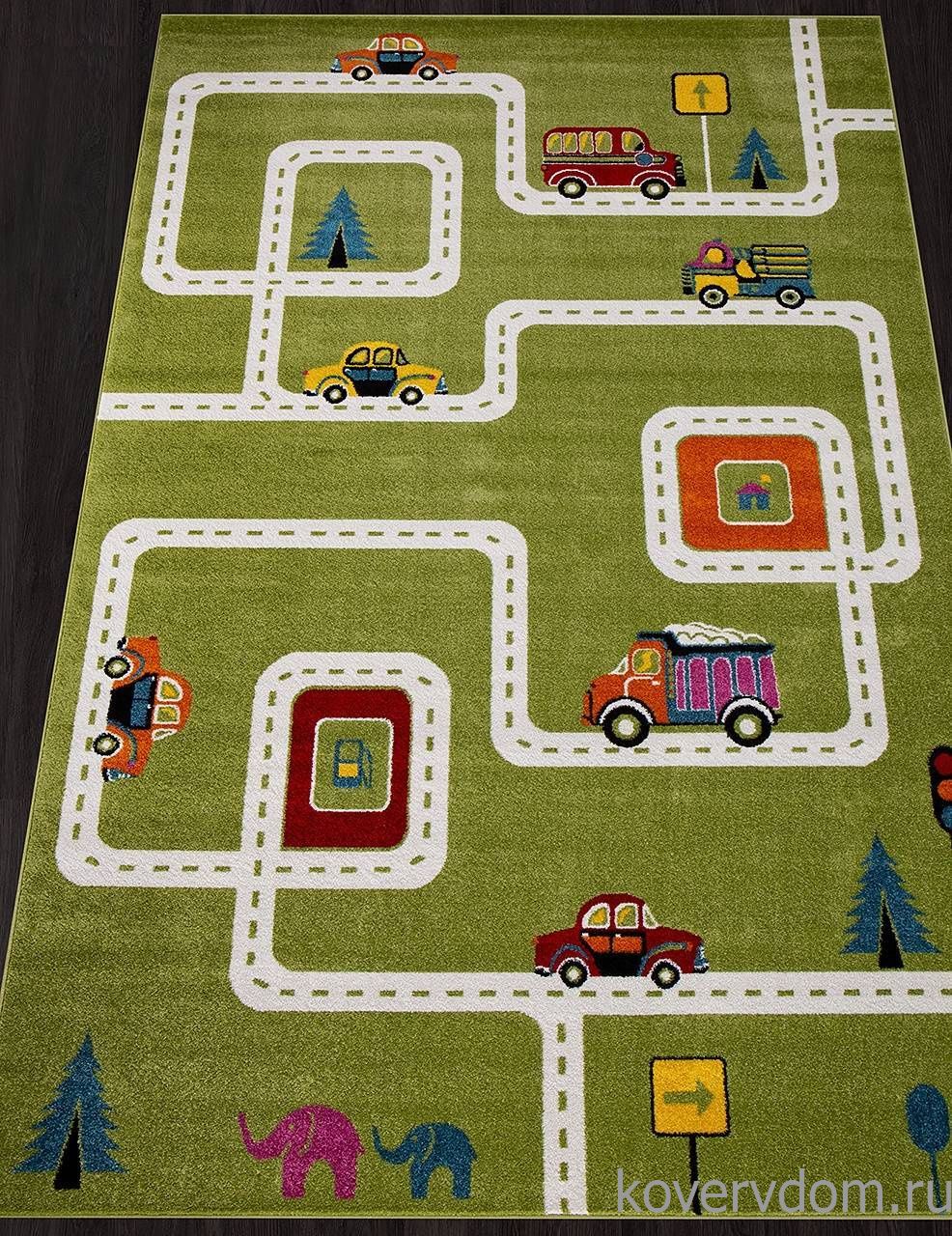 Ковер с дорогами ART KIDS LM03 GREEN Ковер с дорогами ART KIDS LM03 GREEN
