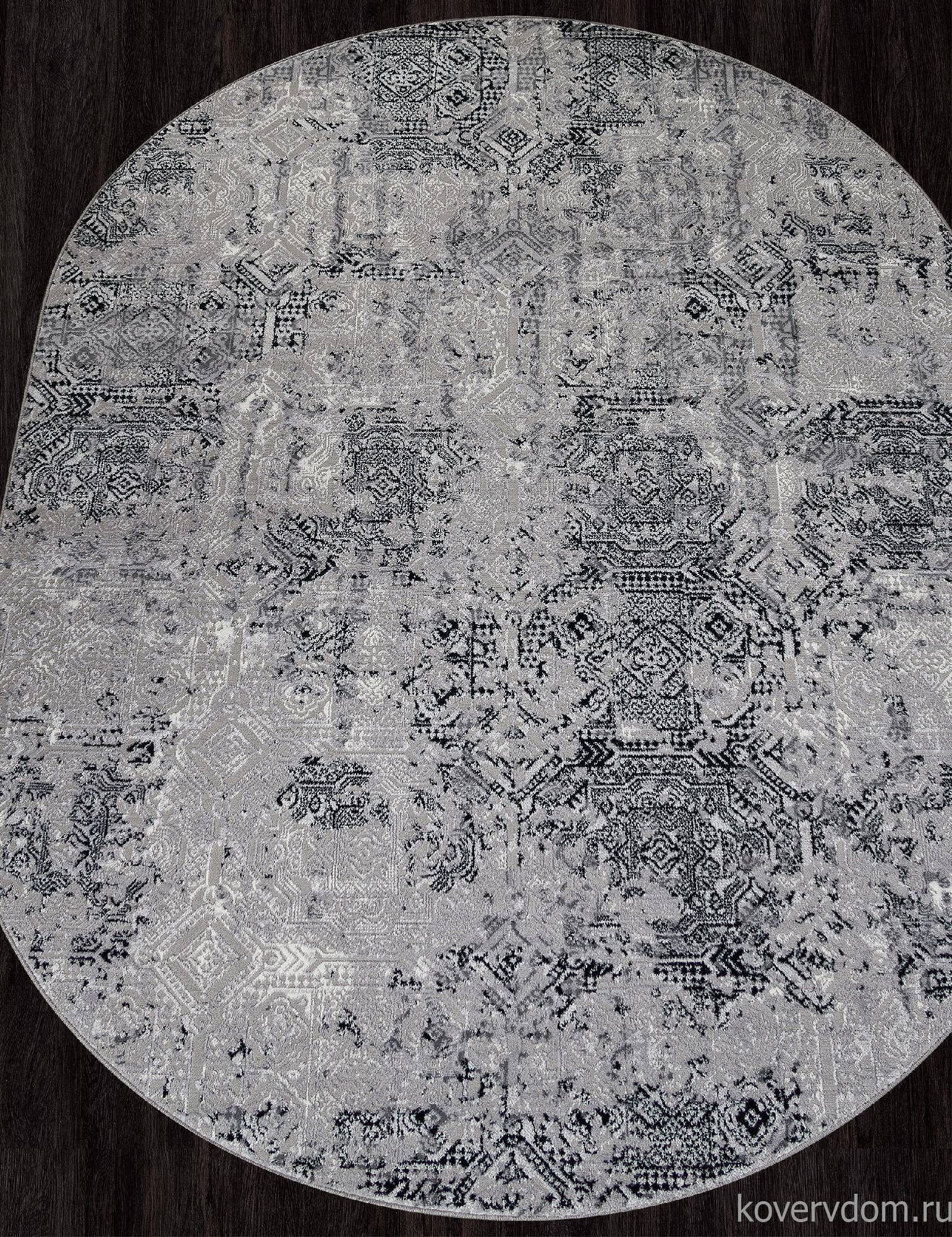 Ковер PALERMO F281 DARK GRAY Овал Ковер PALERMO F281 DARK GRAY Овал