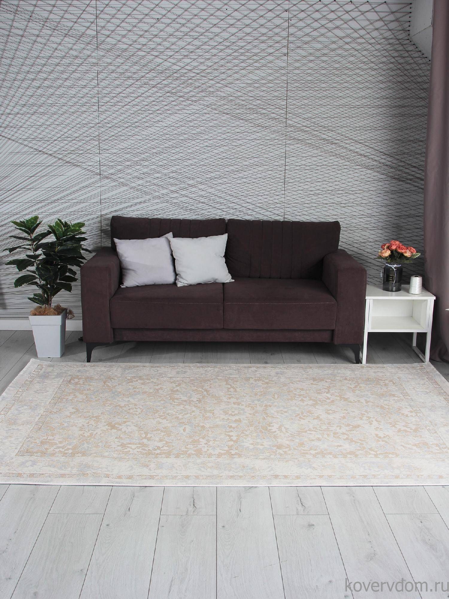 Ковер AMELI 9256A S.BEIGE / P.WHITE