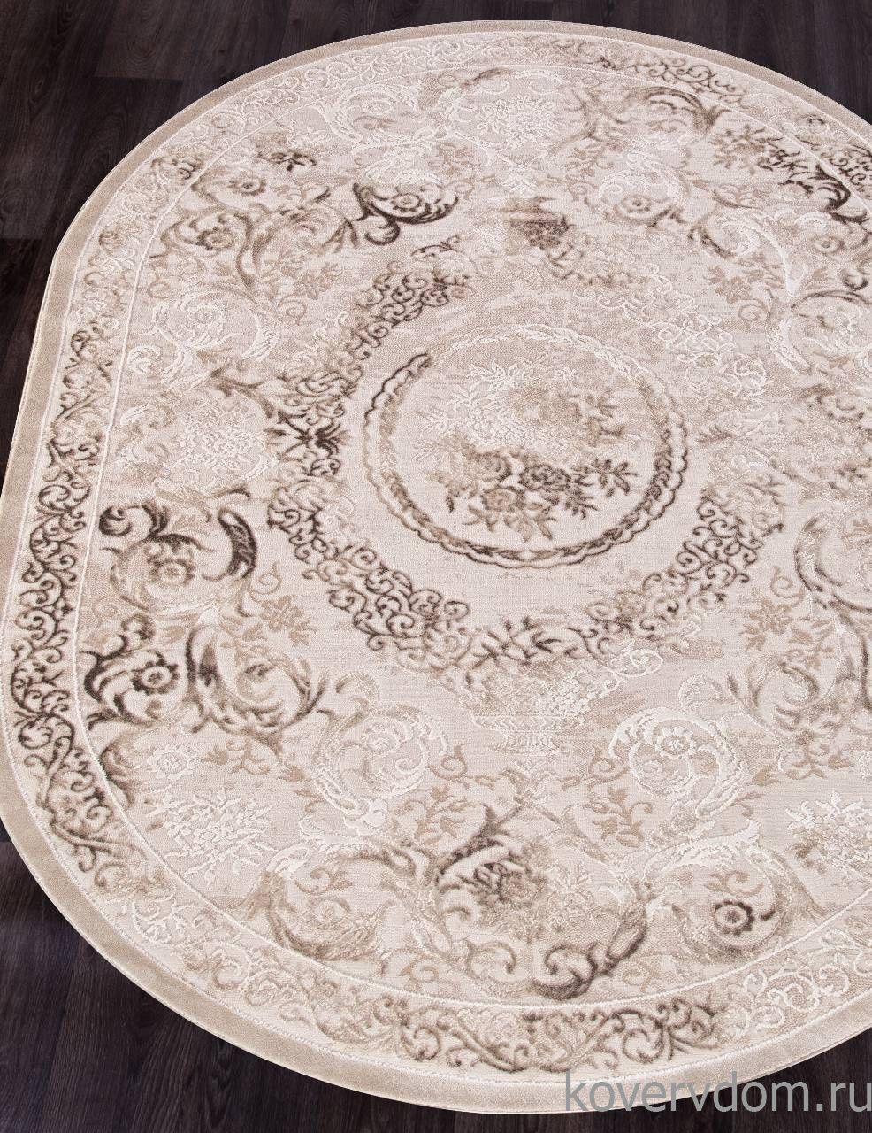 Ковер ARMINA 03701A BROWN / BROWN Овал